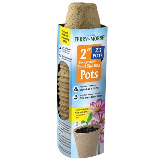 Maceta de turba para semillas Ferry-Morse, 23 celdas, 5 x 5 x 5 cm, paquete de 23