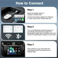 thumbnail image 6 of Kebiory 2-in-1 Wireless CarPlay Adapter & Andoriod Auto Adapter,Plug and Play, Suitable for Wired Carplay and Android Auto Wired to Wireless Adapter,Fit iOS 10+ & Android11 (White), 6 of 7