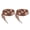 Red and Brown Leopard Print, variant on Soft Leopard Print Flat Shoelaces For Casual Shoes Sports Sneakers Boots Women