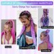 thumbnail image 5 of Extensiones de cabello trenzado de morado a rojo claro, peluca sintética de color trenzado, peluca con trenzas para mujeres y niñas, con pelo falso., 5 of 7