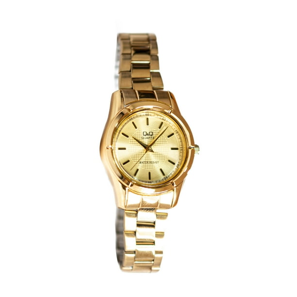 Reloj Q&Q Mujer Analógico Dorado Q877J010Y