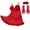 Red, variant on Womens Fembot Sheer Mesh Suspender Night Dress Short Elegant Sleepwear Lingerie
