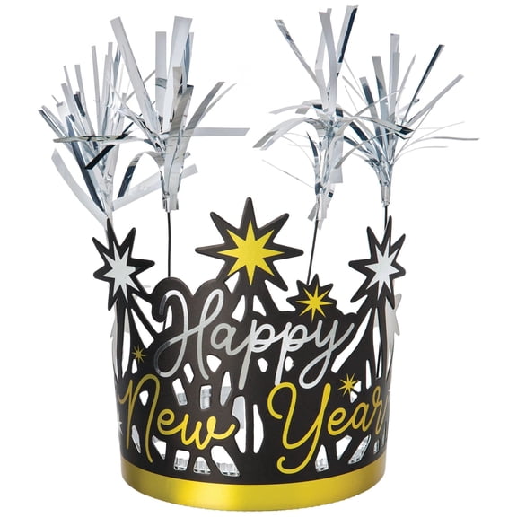 Happy New Year Tiara - 4 3/4" x 9 3/4" | Multicolor | 1 Pc.