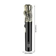 thumbnail image 2 of YUVA Multifunctional Metal Butane Lighter, 360° Inverted Use 1300°C High Temp Regulable Flame, Refillable Gas with Visual Fuel Window, Safety Lock & Retro Design for Camping, Hiking & Outdoor, 2 of 5