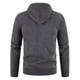 thumbnail image 3 of Gibobby Suéteres para hombre suéter de algodón con cierre completa para hombre(Gris oscuro,G), 3 of 4