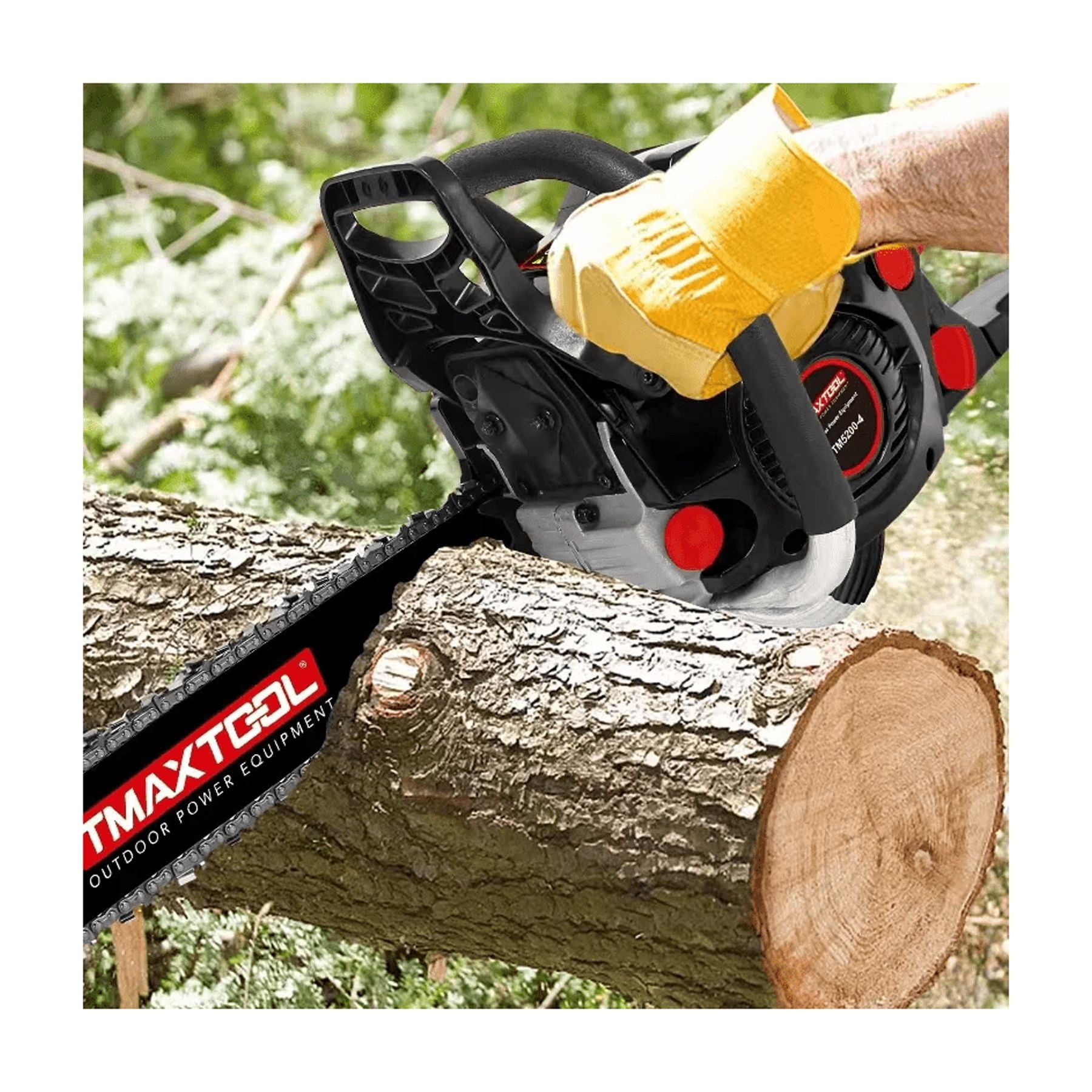 62cc Powerful 20 inch +16 inch Gas Chainsaw with 2 Stroke Perfect for Pruning, Limbing, and Sawmill Operations,black