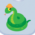 thumbnail image 4 of Inktastic Cute Snake Boys or Girls Baby Bib, 4 of 4