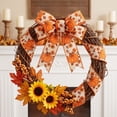 thumbnail image 4 of BBilaBu 15 Ft Fall Wired Ribbon, 2.48 Inch Wide Thanksgiving Craft Ribbon with Large Pumpkin Floral Print, Wired Edges for Wreath Bows, Gift Wrapping, Garlands, Centerpieces and DIY Decor, 4 of 6