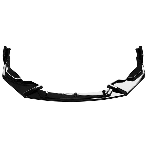 Ikon Motorsports Compatible with 20-24 Toyota Corolla SE XSE Sedan Front Bumper Lip Spoiler Gloss Black PP