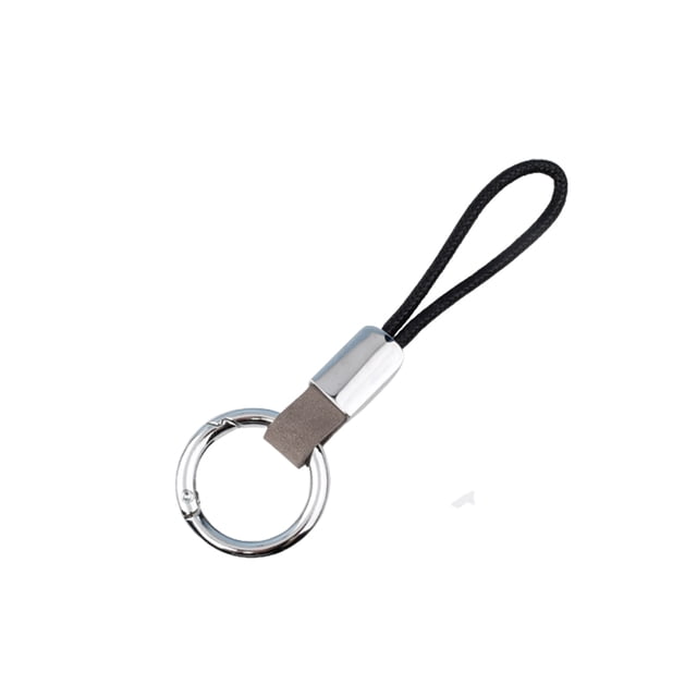 Guardurnaity Llavero moderno hecho a mano, soporte para Llavero duradero para coche, hebilla colgante ligera, regalos de cumpleaños para hombres, accesorios Cinturones gris + astilla Guardurnaity AP013989-02