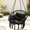Black, variant on Melocadol Macrame Hammock Hanging Swinging Chair, Premium Handwoven Macrame with Oversized Cushion, for Porch, Balcony or Bedroom, Black