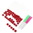 thumbnail image 2 of Shisuyan Ensemble de Couvercles de Tube de Calfeutrage Rouge Latex 54 Pcs 4.91x0.71x0.71 Po, 2 of 9