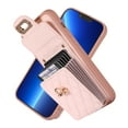 thumbnail image 3 of Nalacover Crossbody Wallet Case for iPhone 14 Pro Max, [6 Card Slots] Leather Purse Phone Case Luxury Buckle Closure Card Holder Shoulder Strap Handbag Case Women For iPhone 14 Pro Max, Pink, 3 of 11