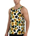 thumbnail image 2 of Haiem Cute Cow Print Sunflower C Men Workout Tank Top Gym Bodybuilding Sleeveless Muscle T Shirts Athletic Tank Breathable Workout Shirt-4X-Large, 2 of 8
