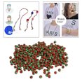 thumbnail image 2 of 280 Piezas de Sueltas de , Espaciadoras para DIY, Collares, Pulseras, Hallazgos de Joyería, Fabricación de Manualidades, 4 Verde rojo Sunnimix cuentas para hacer joyas, 2 of 8
