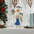 thumbnail image 5 of 12 Inch Standing Santa Claus Doll Christmas Decoration Figurine with Gift Bag and Star Staff for Home Holiday Decor Tabletop Display, 5 of 6