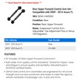 thumbnail image 2 of Rear Upper Forward Control Arm Set - Compatible with 2009 - 2014 Acura TL 2010 2011 2012 2013, 2 of 2
