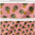 thumbnail image 2 of Soimoi Pink Cotton Voile Fabric Pine Fruits Print Fabric by the Yard 42 Inch Wide, 2 of 7