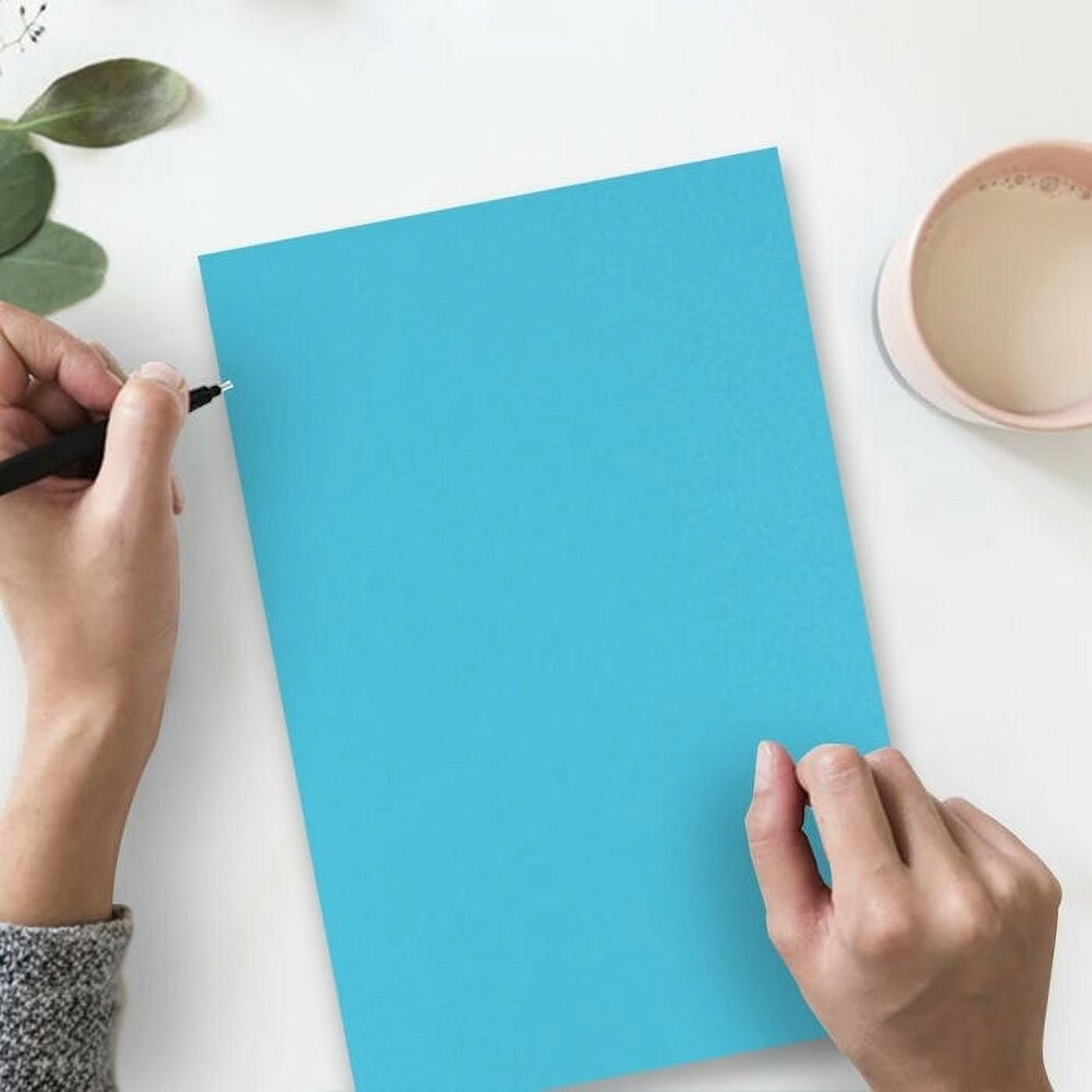 JAM Paper Solid Colors, LEGAL, 8 1/2 x 14, Bright Blue, 24lb, 200 per Pack