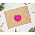 thumbnail image 2 of Darling Souvenir 45 Pcs Fuchsia Pink Round Floral Thank You Stickers DIY Envelope Seals-1.6 Inches, 2 of 4
