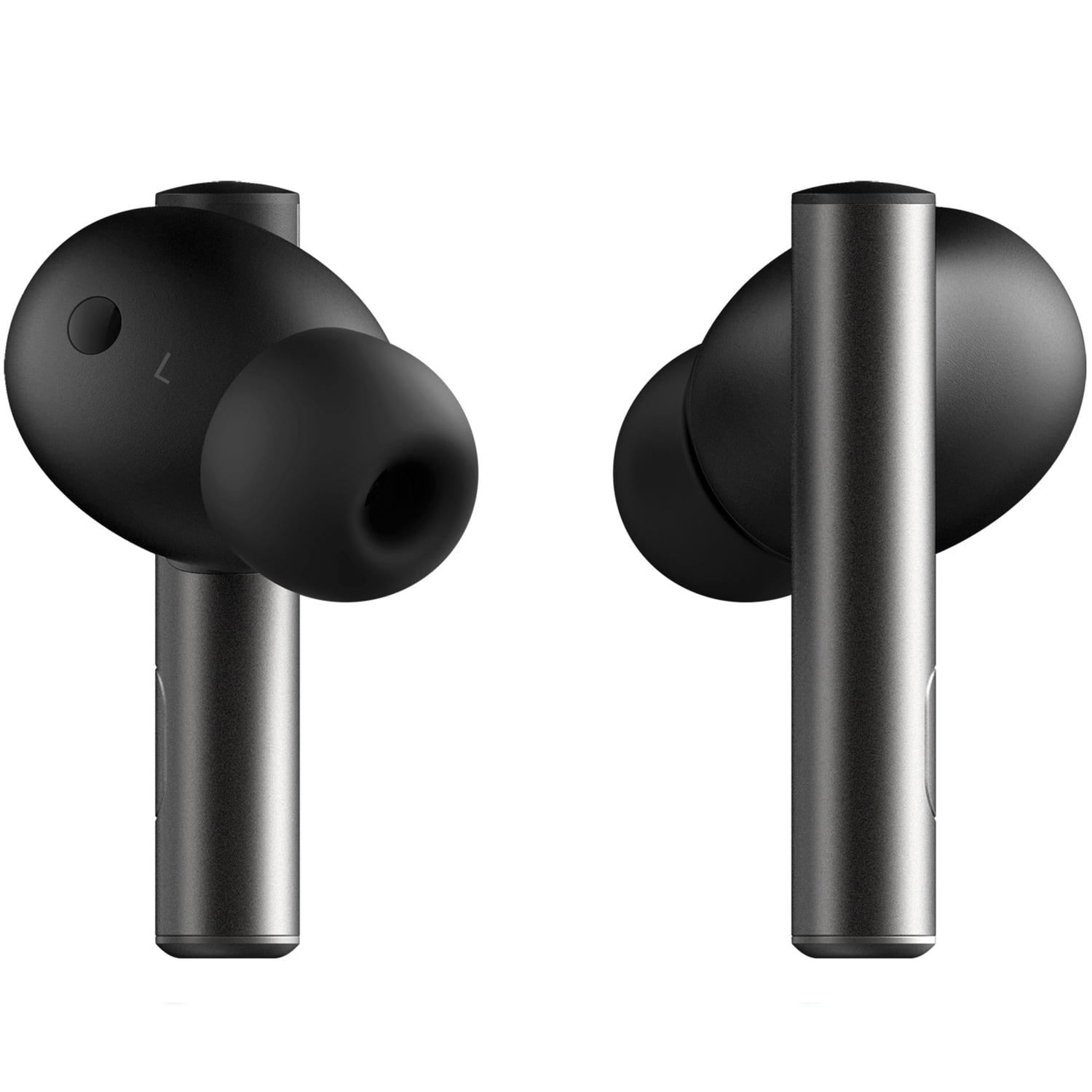 Oddict TWIG PRO Bluetooth Earbuds with Microphone and Charging Case, True Wireless, Digital Hybrid Active Noise Canceling, Aluminum Gray, OPU-TNEX01BK01