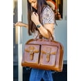 thumbnail image 2 of DAVIS | 15” Leather Wheeled Laptop Briefcase, 2 of 12