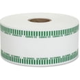thumbnail image 1 of PAP-R Color-coded Coin Machine Wrappers - 1000 ft Length - 1900 Wrap(s)Total $5.0 in 50 Coins of 10¢ Denomination - 15 lb Paper Weight - Kraft - Green, White | Bundle of 5 Rolls, 1 of 1