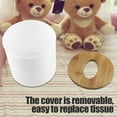 thumbnail image 7 of Napkin Case, Removable Bamboo/Wood Cover Plastic Tissue Box Holder Storage Organizer for Home Car Office for Bathroom Vanity Countertop, Night Stands, Office Desk & Car, 7 of 7