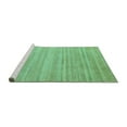 thumbnail image 2 of Ahgly Company Machine Washable Indoor Rectangle Solid Turquoise Blue Modern Area Rugs, 2' x 5', 2 of 4