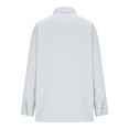 thumbnail image 5 of Qulqfy Women's Long Sleeve Shirts White Business Casual Cotton Linen Button Down Shirts Collared Spring Tunic Summer Tops for Women S, 5 of 7
