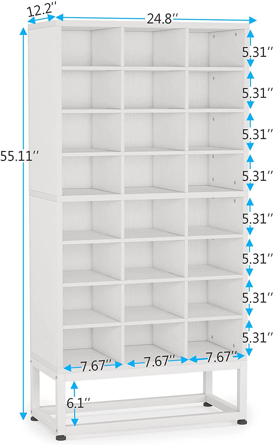 2-Tier Expandable Shoe Rack with Pivoting Bars | The Container Store