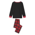 thumbnail image 6 of Fiomva Christmas Pajamas for Family Pjs Matching Set Long Sleeve T-Shirts and Pants Holiday Nightgowns with Merry Christmas, 6 of 10