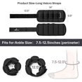 thumbnail image 5 of Adjustable Ankle Weights 1 Pair Leg Weight Straps for Women Men, Weighted Ankle Weights Set for Gym,Fitness, Workout,Walking, Jogging 2kg, 5 of 5