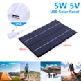 thumbnail image 1 of Panel solar USB al aire libre 5W 5V polisilicio portátil Likrtyny cargador solar de viaje epoxi, 1 of 9