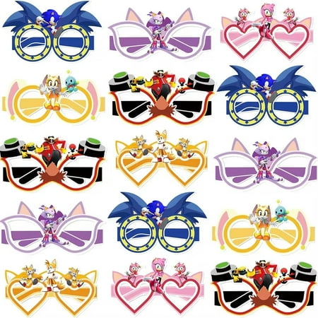 Soniccs Party Supplies Boys Birthday Party Decoration Tablecloth Banner Balloon Cake Topper Spiral Straws Kids Gifts Baby Shower