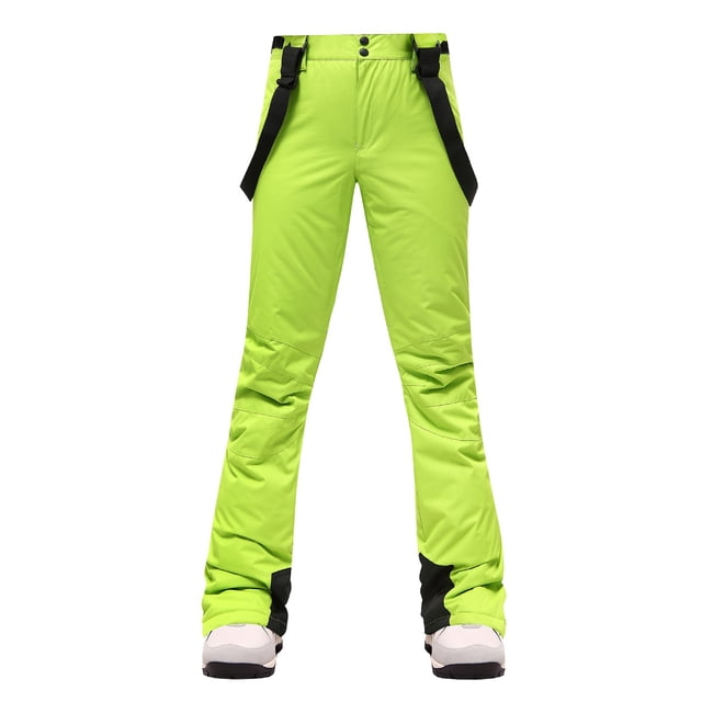 DondPO Pantalons de Neige pour Femmes, Pantalons de Ski pour Femmes, Pantalons de Neige Légers pour Femmes, Pantalons de Randonnée pour Femmes, Pantalons pour Femmes, Pantalons Verts 3TG