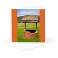 3drose, a Wishing Well with an Orange Frame on Both Sides, 6 Greeting ...