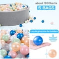 thumbnail image 4 of Bolas de Piscina de Pelotas STARBOLO Plástico Suave 100 unidades Perla 6 Colores, 4 of 9