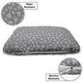 thumbnail image 3 of Floral Pet Bed, Different Types of Hand Drawn Little Flower and Leaf Plants Elements Composition, Resistant Pad for Dogs and Cats Cushion with Removable Cover, 24" x 39", Grey and White, by Ambesonne, 3 of 4