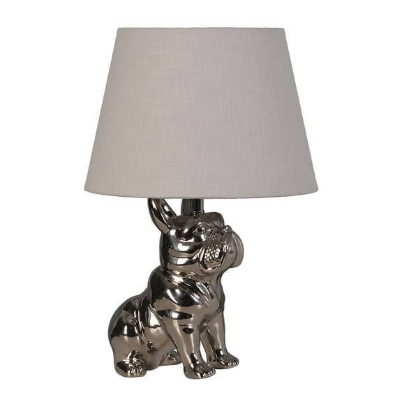 15.5" Silver Plating Table Lamp