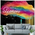 thumbnail image 4 of Creowell Kawaii Rainbow Clouds Tapestry for Teen Girls Bedroom Aesthetic, Colorful Pink Boho Retro 70s Tapestry Wall Hanging,Tapestries Poster Blanket College Dorm Decor  60x50inch, 4 of 6