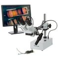 thumbnail image 4 of AmScope 10X & 20X Widefield Stereo Microscope with Boom Arm Stand and Incident Light New, 4 of 4