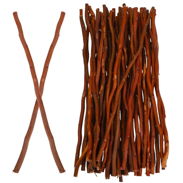 50 ramas de madera natural para manualidades, decoraciones, palitos largos de madera para manualidades y accesorios de fotografía, ramitas de árbol rústicas para rellenar jarrones y decorar festivales
