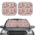 thumbnail image 2 of Cauagu Rocket Pattern Cauagu {designName} Print Foldable Car Windshield Sun Shade | Front Windshield Shade for Sun | Fits Small Sedans, Mini SUVs, Hatchbacks-Small, 2 of 6