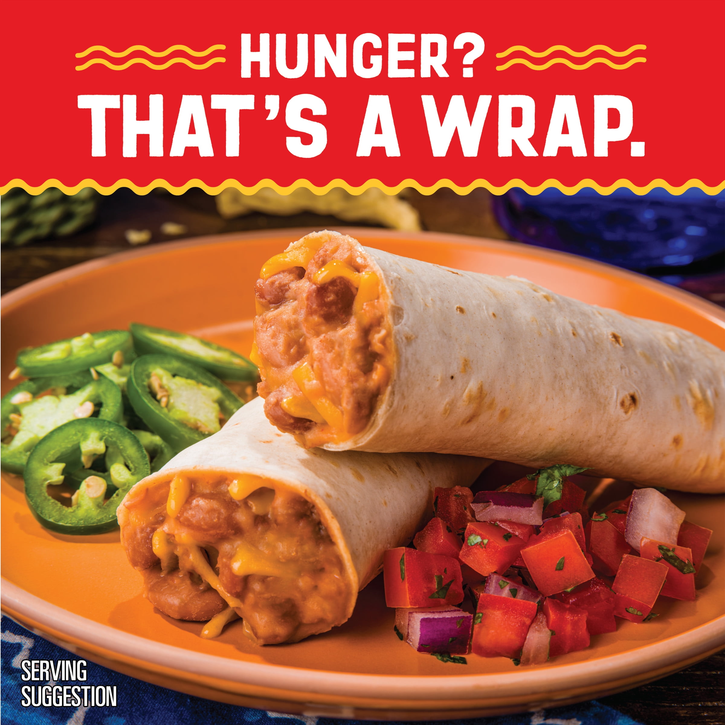 El Monterey Bean & Cheese Burritos, 32 oz, 8 Count (Frozen)