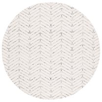 SAFAVIEH Marbella Marsan Bordered Area Rug, Ivory/Green, 6' x 6' Round