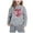 Grey, variant on Girls' Soccer Sportswear Set - Children's CuHK Long Sleeved Print Hoodie Top Pant Set (Grey,10-11 Years)