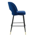 thumbnail image 3 of Modway Rouse Performance Velvet Bar Stool, Multiple Colors, 3 of 3