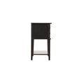 thumbnail image 6 of Homestock Neo-Classical Nostalgia Nightstand with Shelf - Dovetailed Drawers for Bedroom Storage, Stylish Nickel Hardware, Floor Mountable-Color:Black, 6 of 7