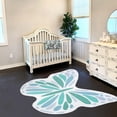 thumbnail image 1 of Shaped Moth Imitation Fabric Carpet Home Bedroom Non Slip Bedside Rug Living Room Easy Care Floor Mat Porch Entrance Layered Doormat, 1 of 6